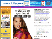 Tablet Screenshot of esteemcleaners.com
